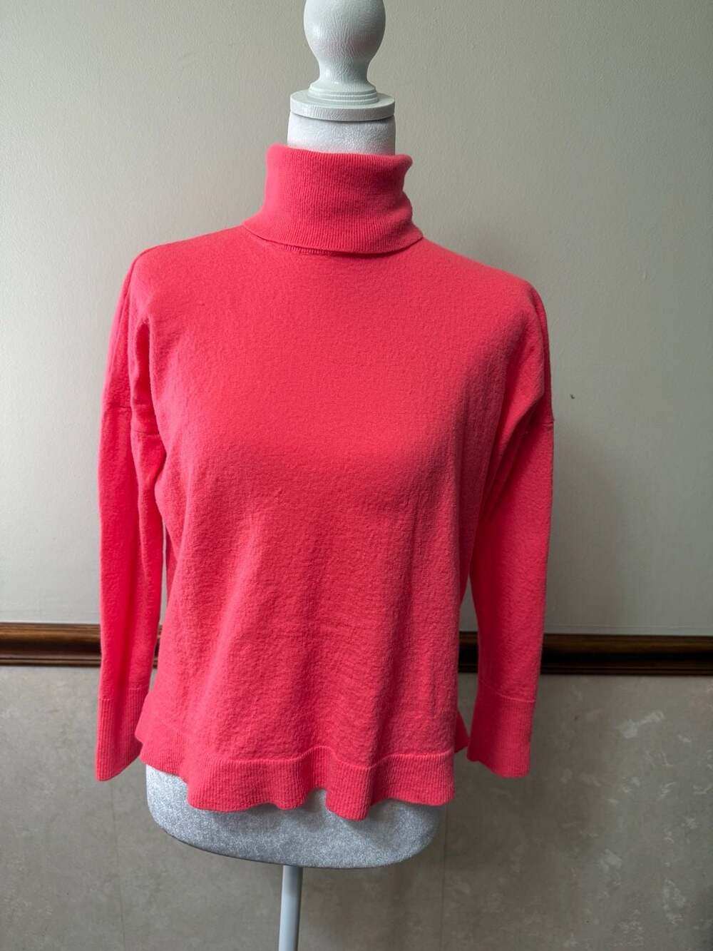 J. Crew Merino Wool Turtleneck Sweater Medium Pink